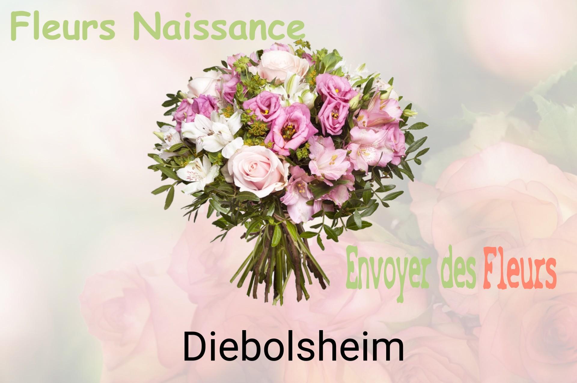 Bouquet de fleurs de naissance livré à Diebolsheim